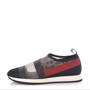 Fendi Zucca Mesh Sneakers Tobacco Red